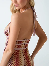 Crocheted midi dress