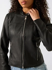 Faux leather jacket