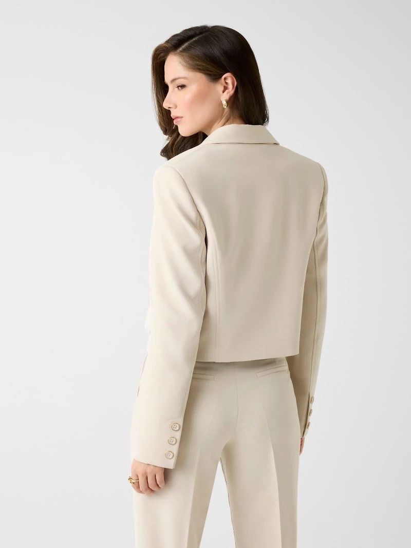 Single breast crop blazer