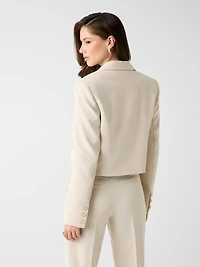 Single breast crop blazer