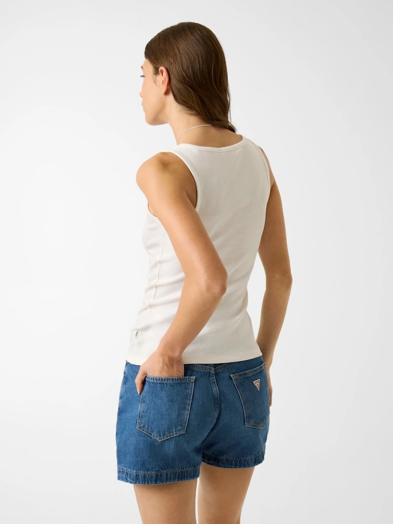 Embroidered star tank top