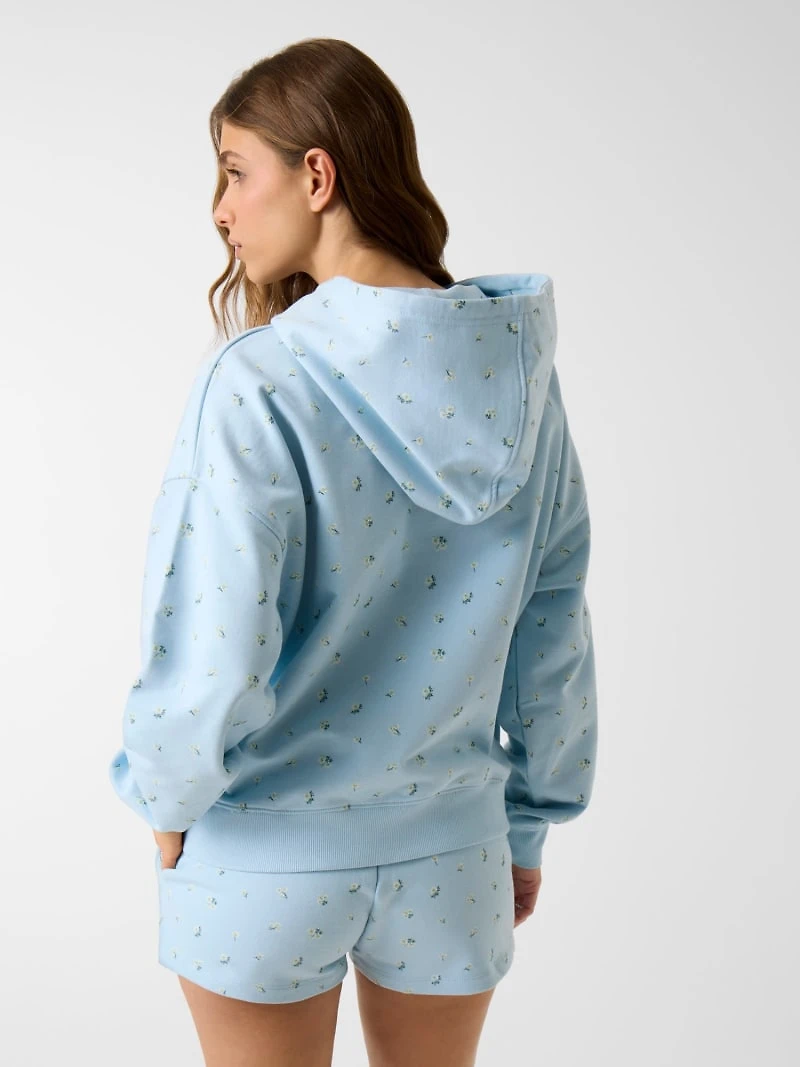 Printed hooded sweatshirt