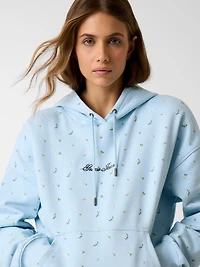 Printed hooded sweatshirt