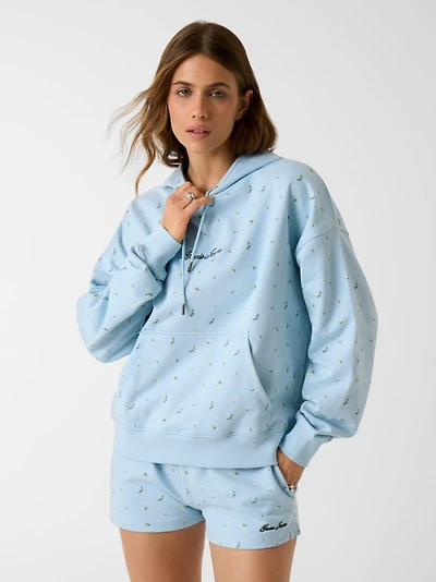 Printed hooded sweatshirt