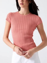 Rib knit top