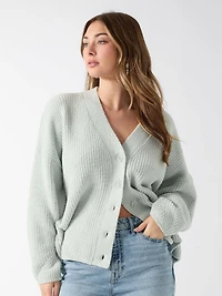 V neck sweater cardigan