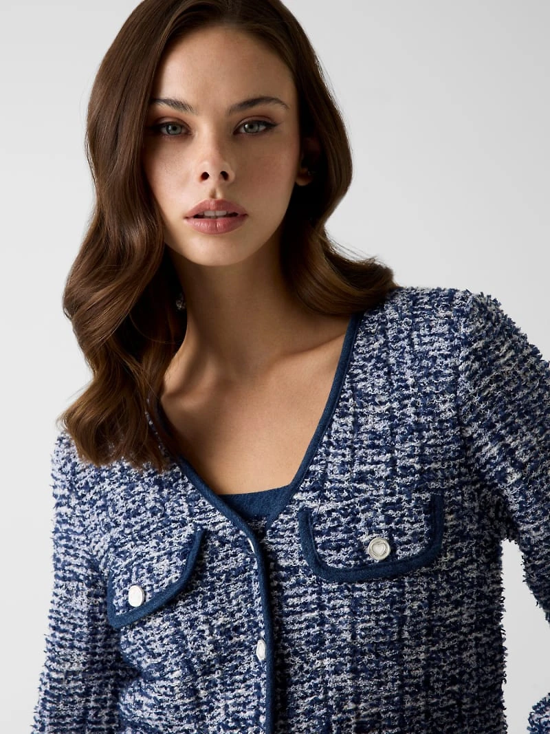 LADIES LS BTTN UP CA