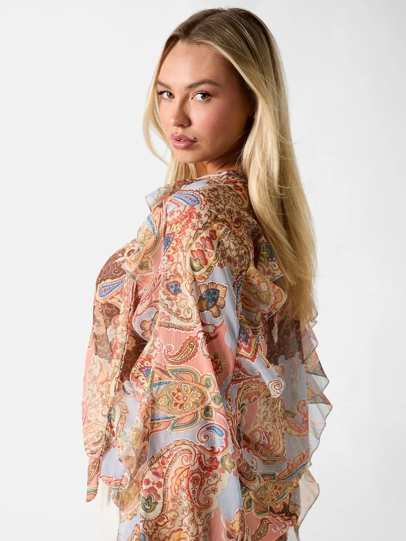 Paisley print blouse