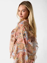 Paisley print blouse