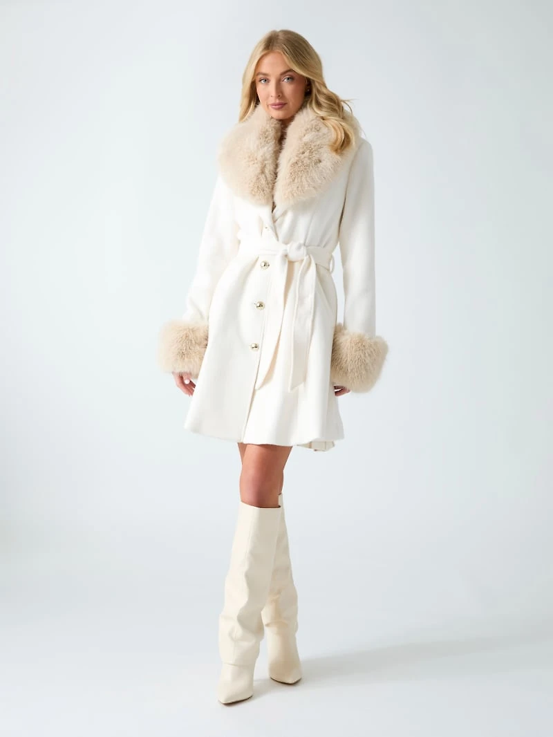 Wool blend coat