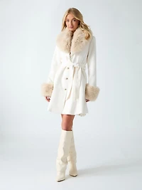 Wool blend coat