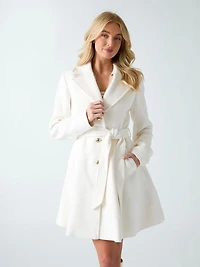 Wool blend coat