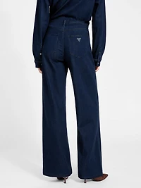 Wide-leg lyocell jeans