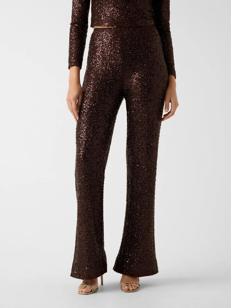 Sequins flare pants