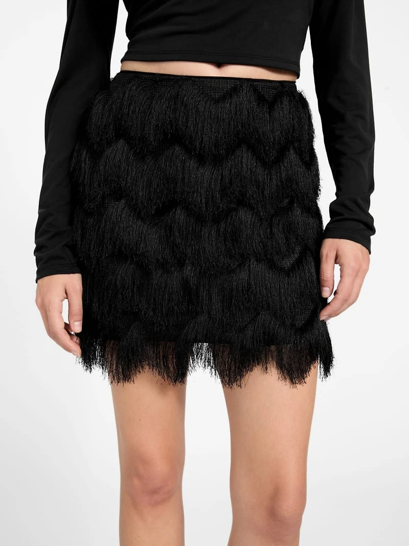 Alyna Fringe Mini Skirt