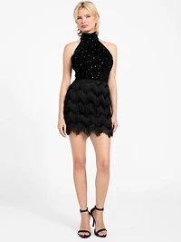 Alyna Fringe Mini Skirt