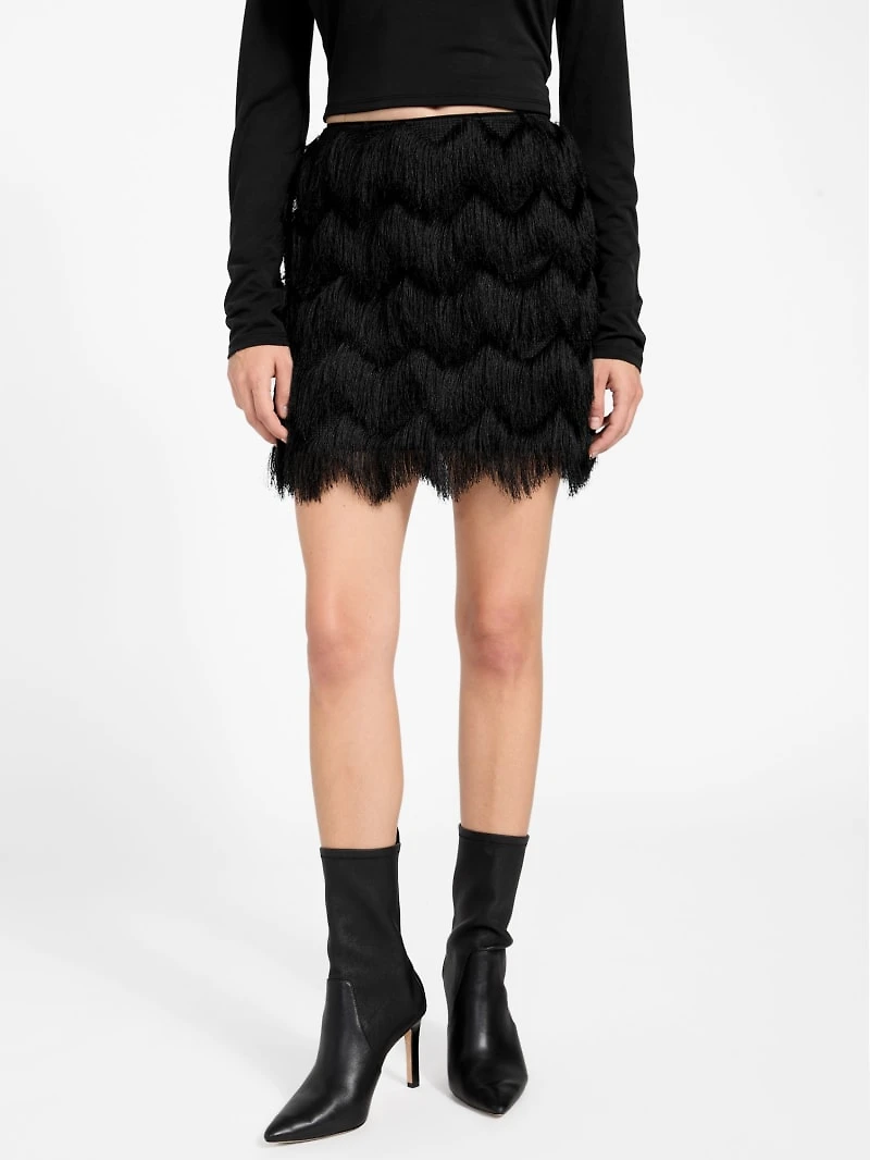 Alyna Fringe Mini Skirt