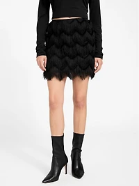 Alyna Fringe Mini Skirt