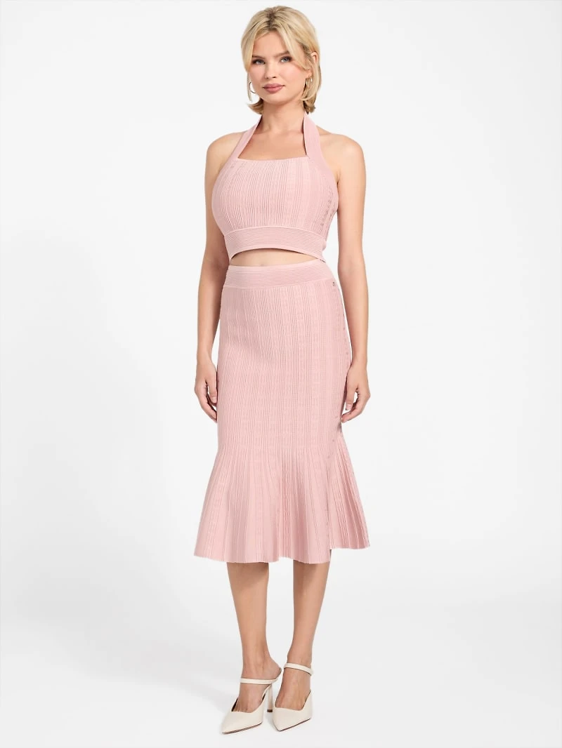 Sofie Fit-and-Flare Sweater Skirt