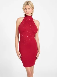 Eco Minara Rhinestone Sweater Dress