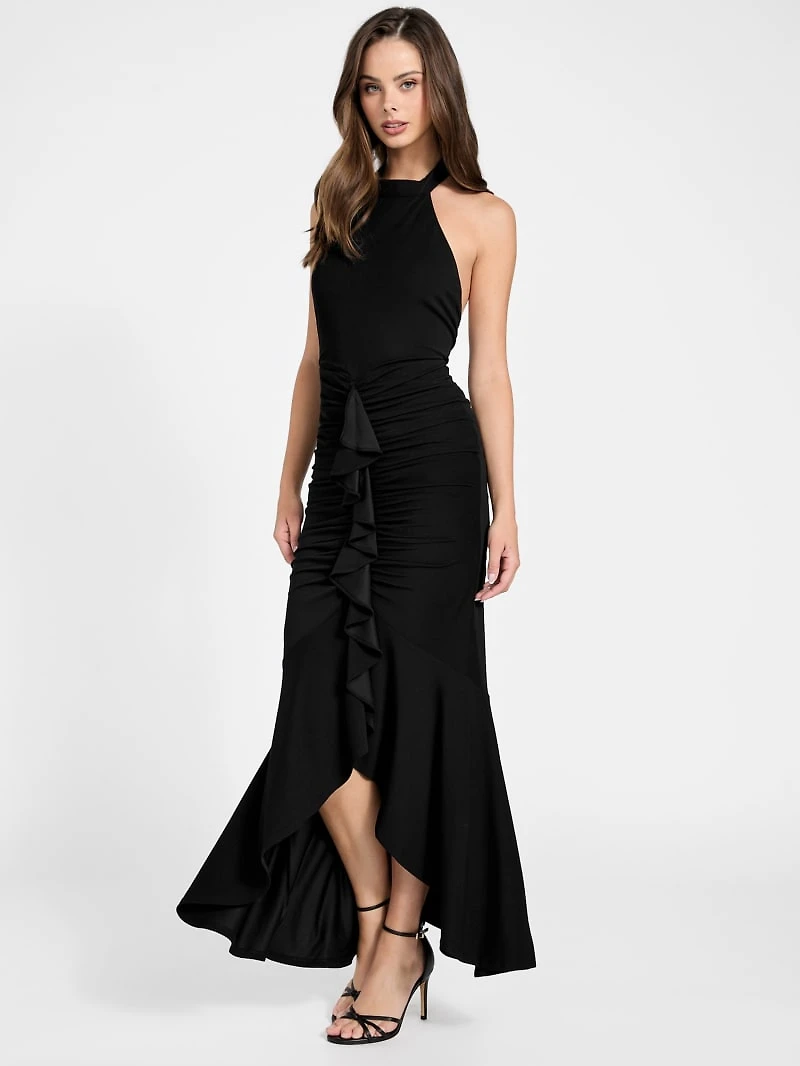 Ruffle maxi dress