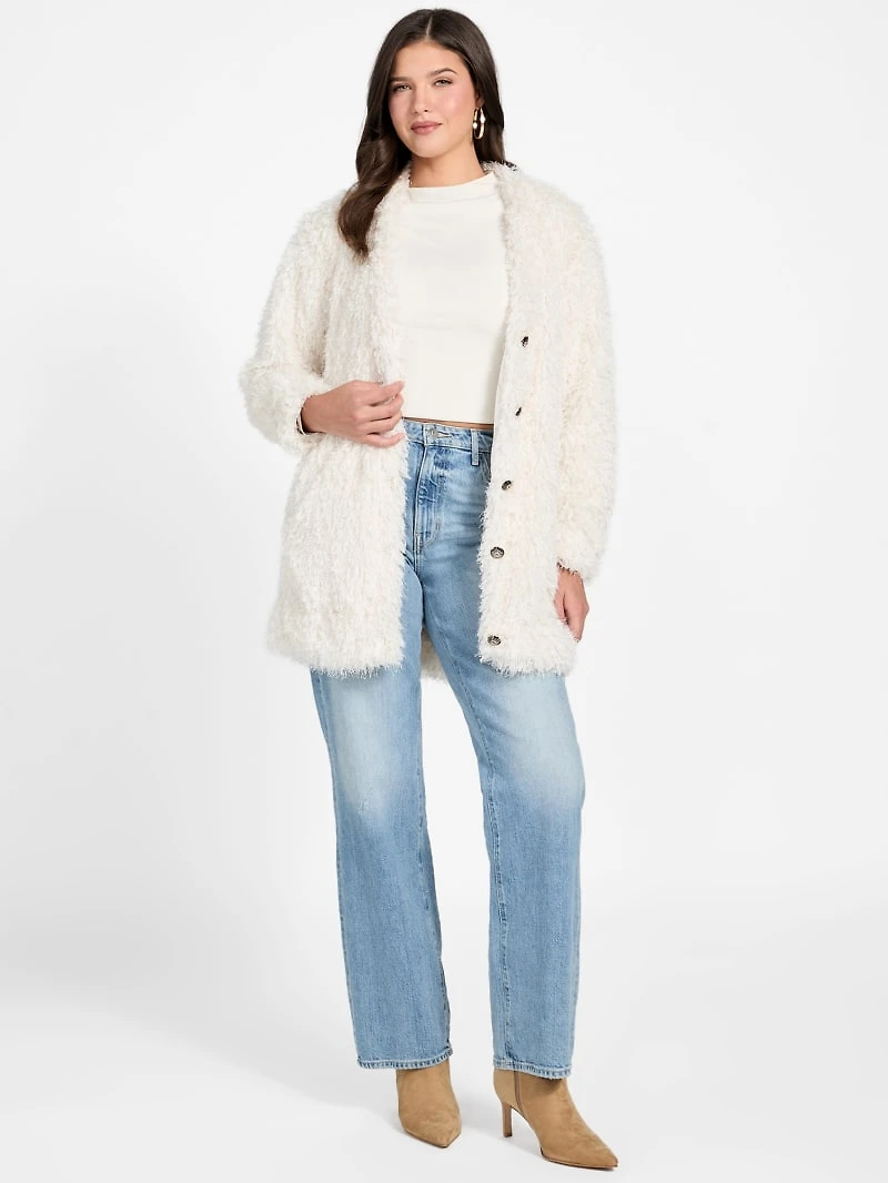 Rose Faux-Fur Jacket
