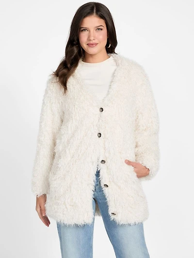 Rose Faux-Fur Jacket