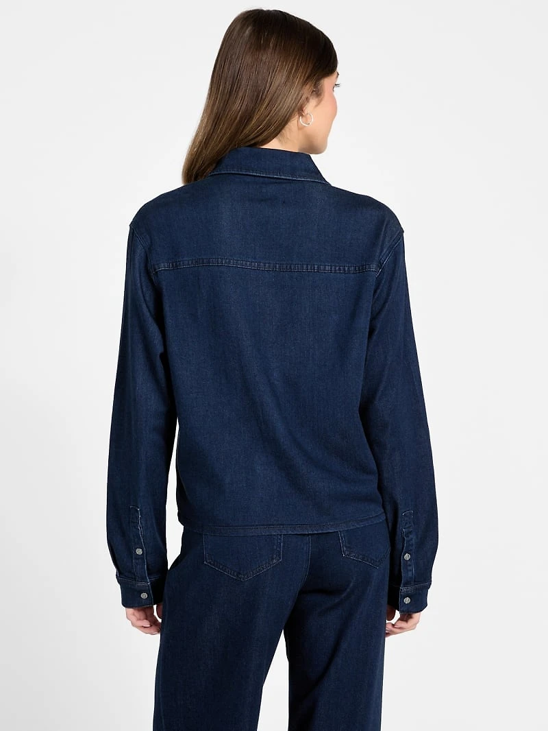 Lyocell blend shacket