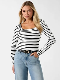 Slim fit striped top