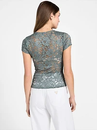 Floral lace top