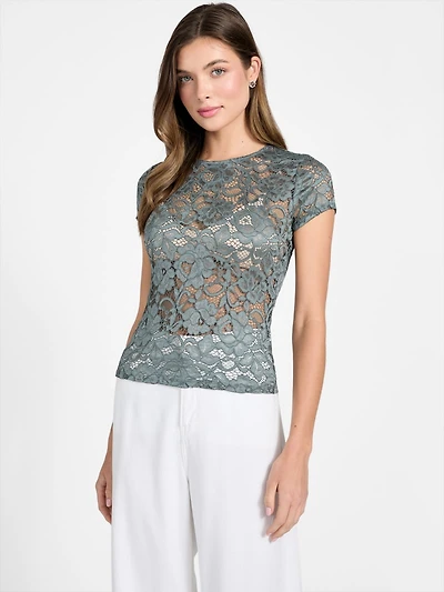 Floral lace top