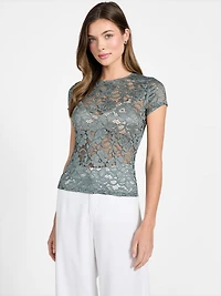 Floral lace top