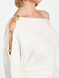 Eco Jamia Beaded Sleeve Sweater