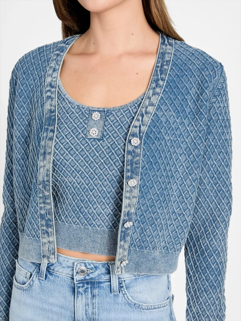 Textured cardigan