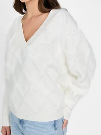 Zoe Diamond Knit Sweater