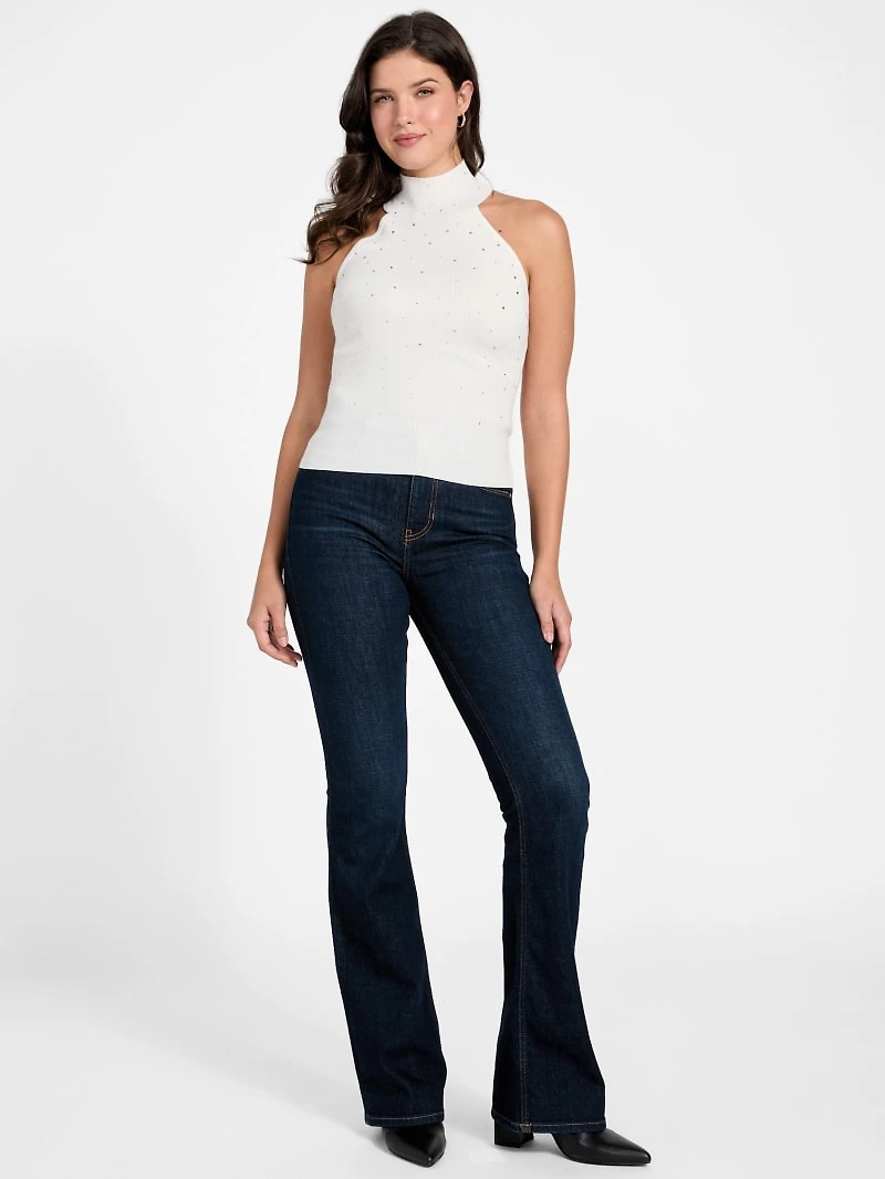 Eco Minara Rhinestone Sweater Top