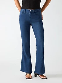 Mid rise flare jeans