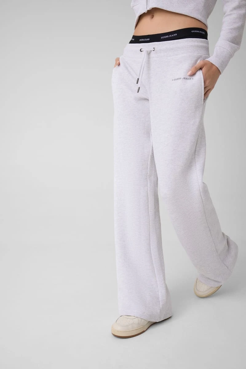 Waffle cotton joggers