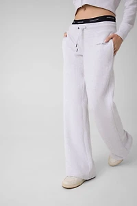 Waffle cotton joggers