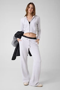 Waffle cotton joggers