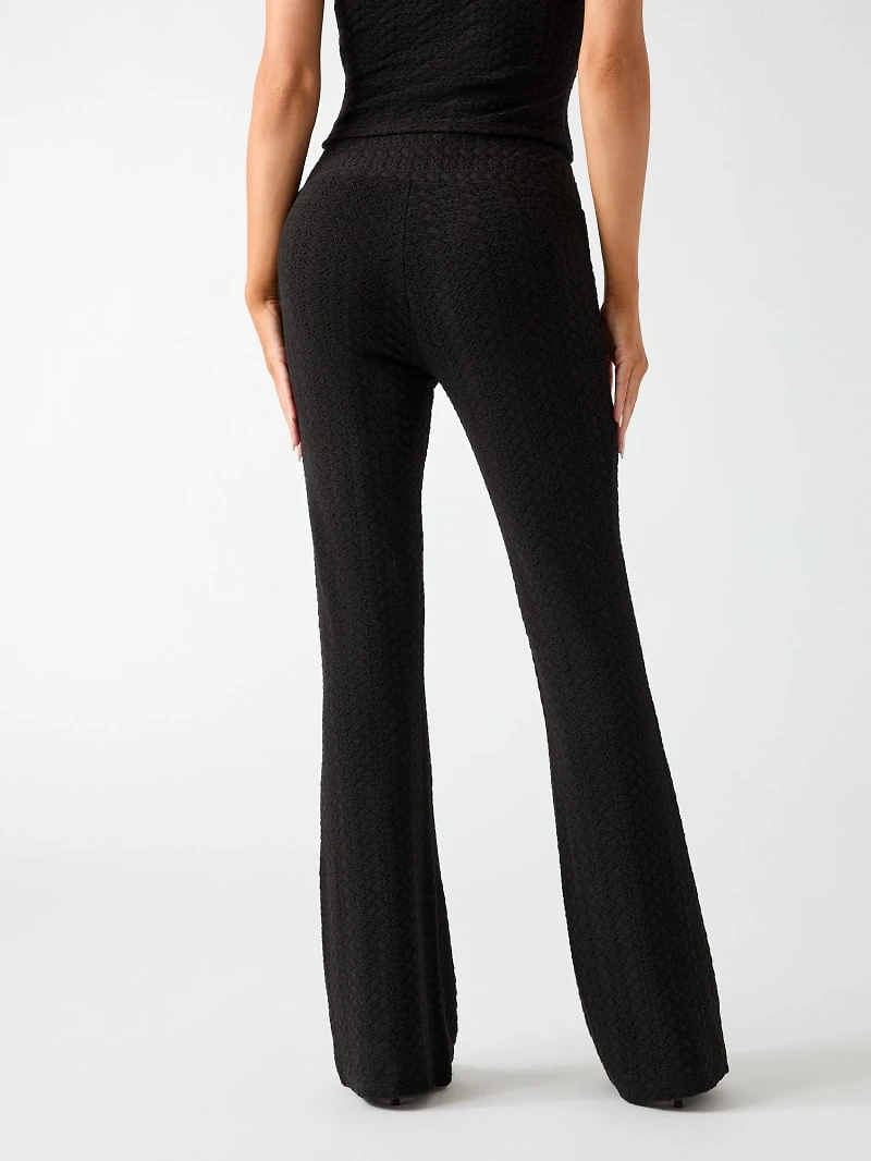 Crocheted knit pants