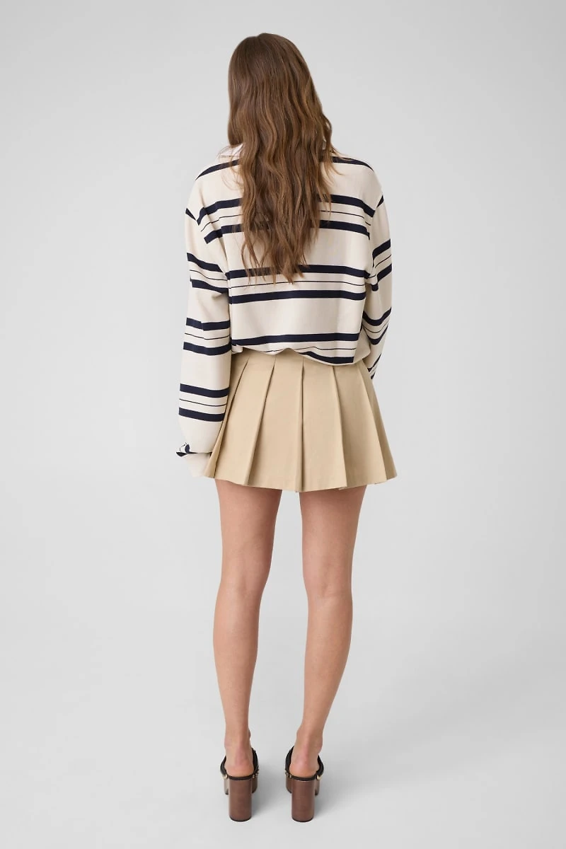 Pleated mini skirt