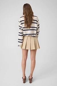 Pleated mini skirt