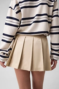 Pleated mini skirt