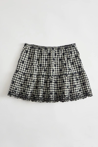 Printed mini skirt