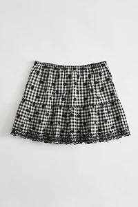Printed mini skirt