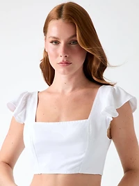 Bow cropped top