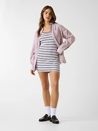 Striped mini dress