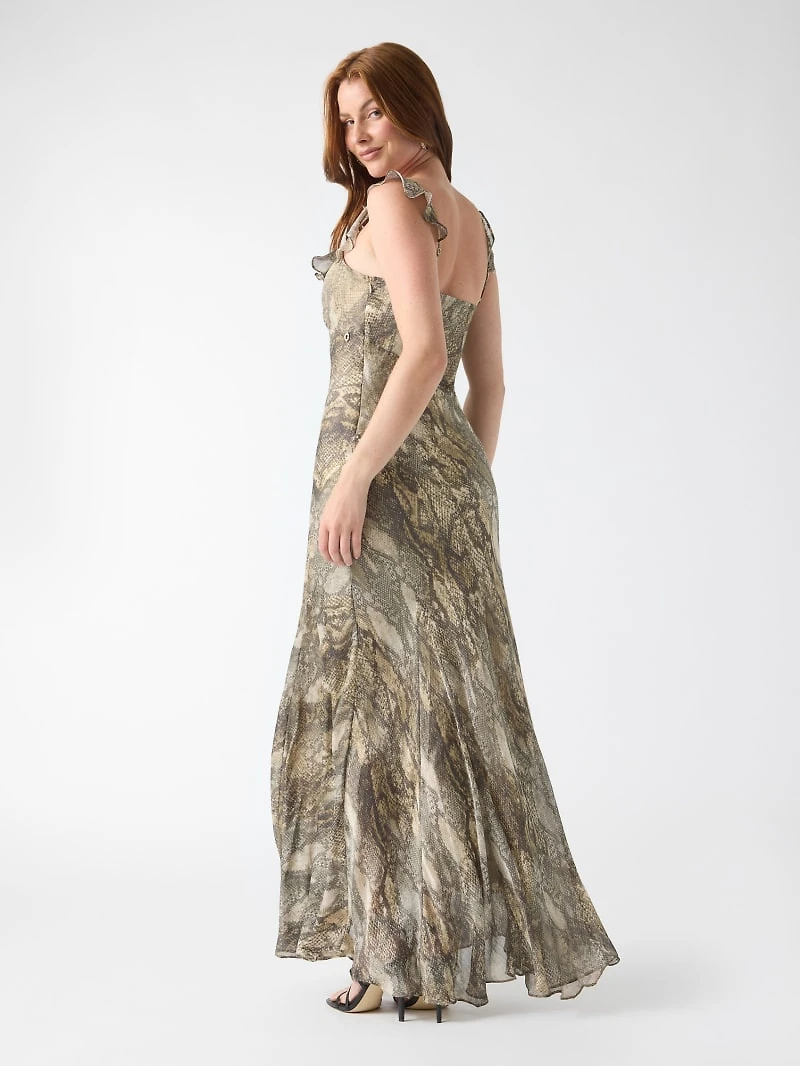 Printed long dress