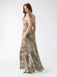 Printed long dress